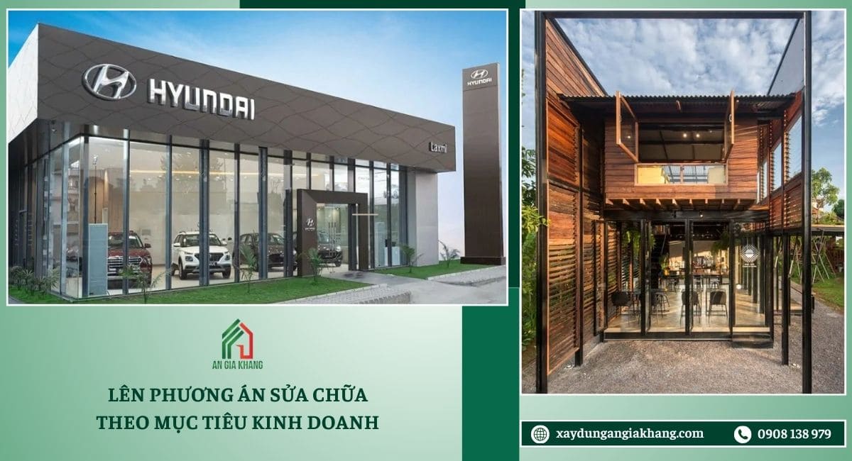 Lên phương án sửa chữa theo mục tiêu kinh doanh
