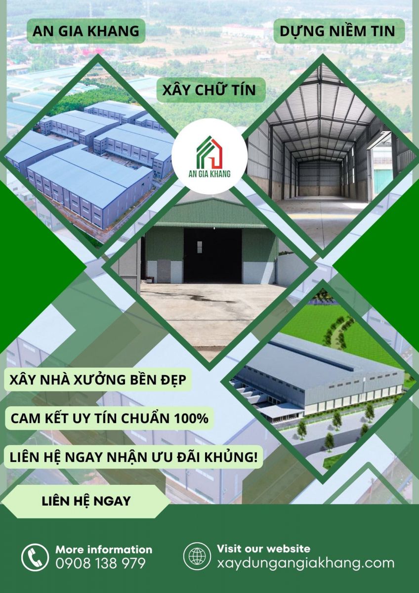 liên hệ xây nhà xưởng tại An Gia Khang 