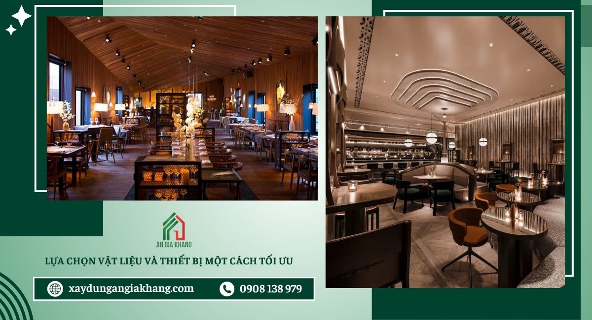 Lựa chọn vật liệu và thiết bị một cách tối ưu