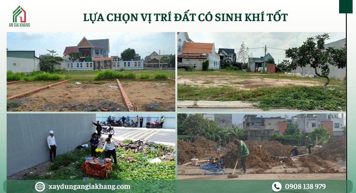 Lựa chọn vị trí đất có sinh khí tốt 