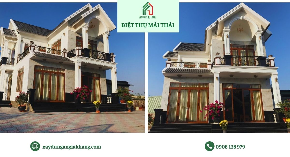 Mẫu biệt thự mái Thái tại An Gia Khang
