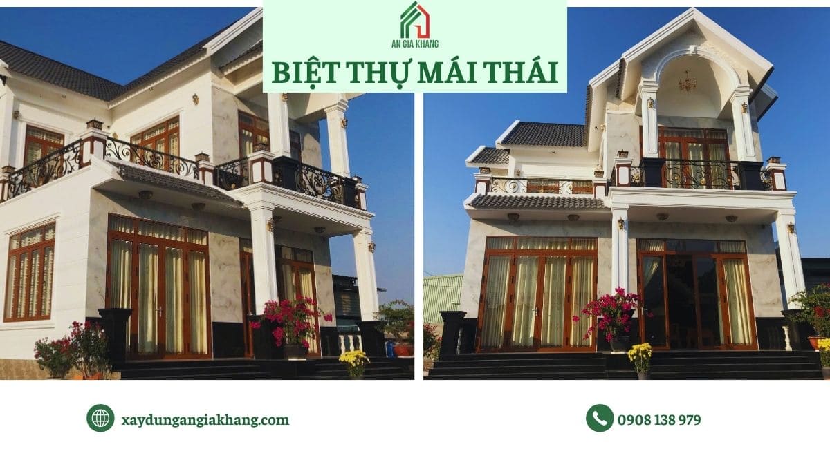 Mẫu biệt thự mái Thái tại An Gia Khang 