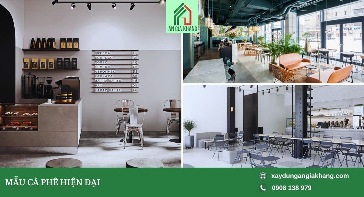 Mẫu cà phê hiện đại