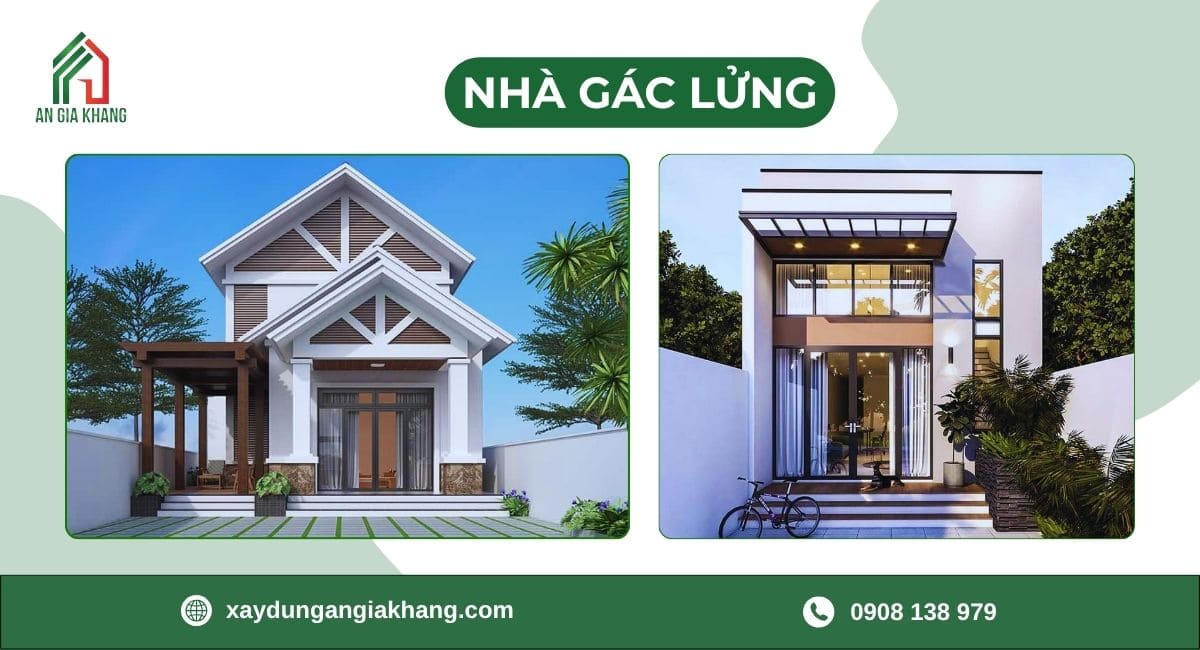 Mẫu nhà cấp 4 gác lửng