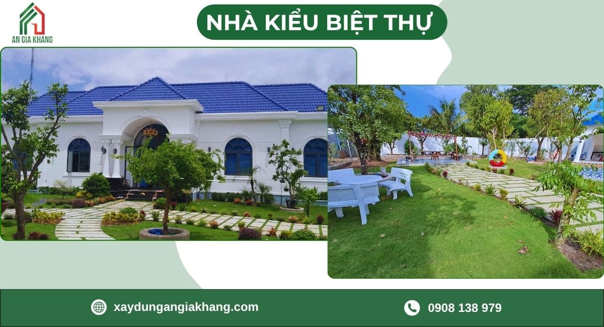 Nhà cấp 4 kiểu biệt thự 