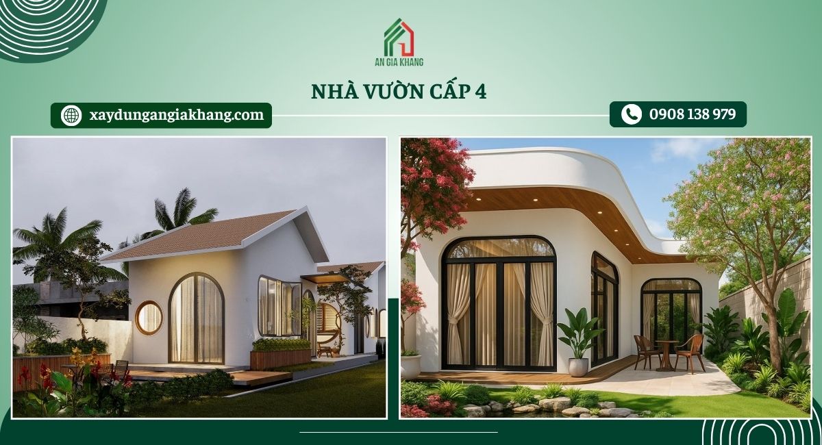 Mẫu nhà vườn cấp 4 