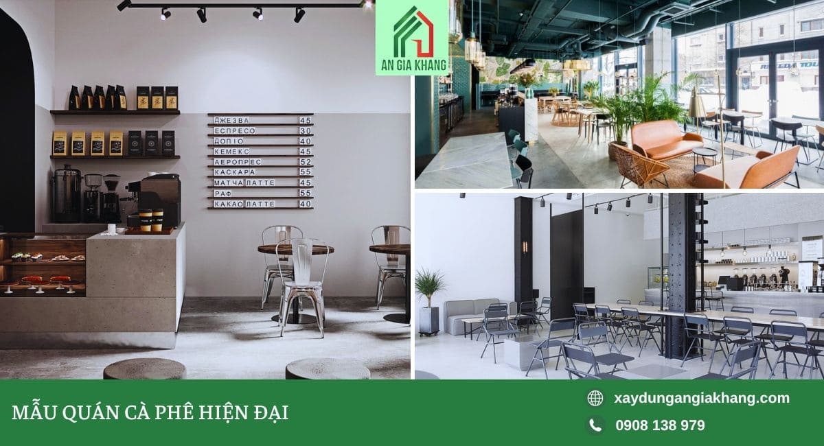 Mẫu cà phê hiện đại