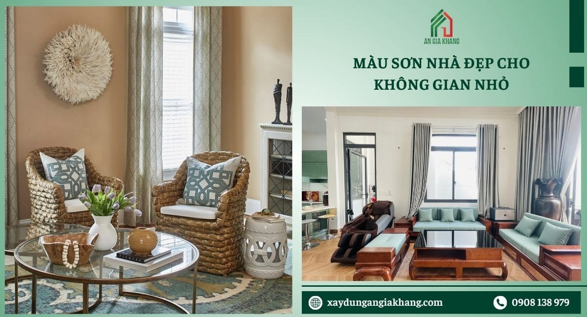 Màu sơn nhà đẹp cho không gian nhỏ