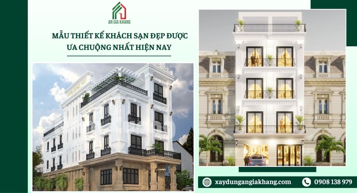 Mẫu thiết kế khách sạn đẹp được ưa chuộng