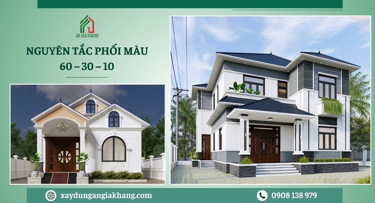 Nguyên tắc phối màu 60 – 30 – 10