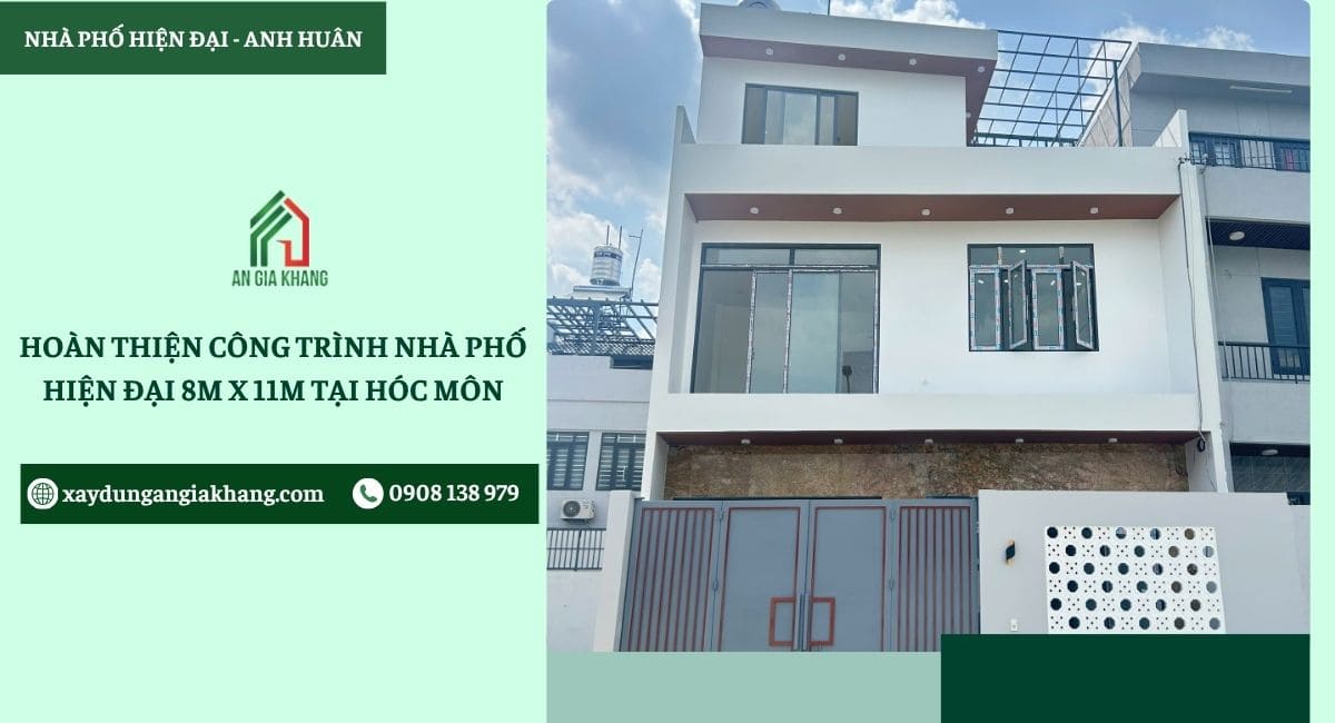 Nhà phố hiện đại 8m x 11m
