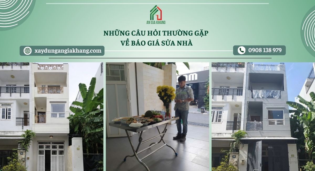 Những câu hỏi thường gặp về báo giá sửa nhà
