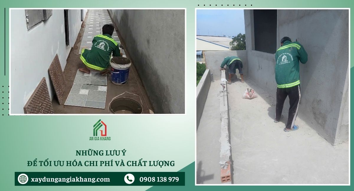 Những lưu ý để tối ưu hóa chi phí và đảm bảo chất lượng khi sửa chữa nhà trọ 