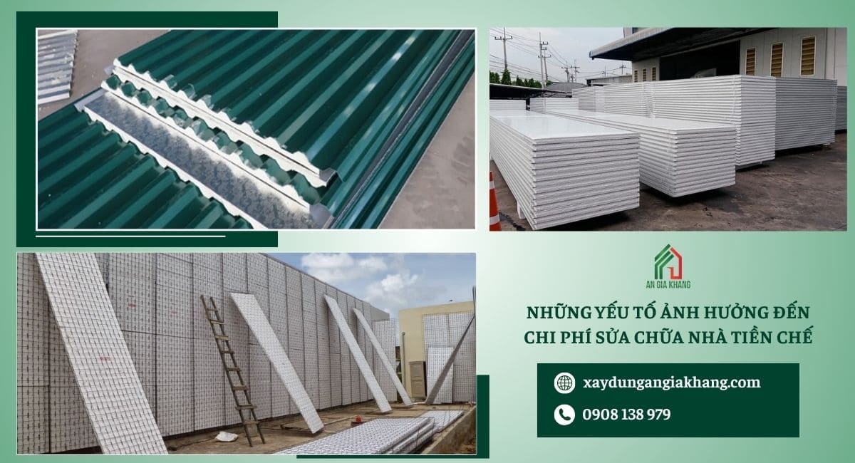 Những yếu tố ảnh hưởng đến chi phí sửa chữa nhà tiền chế