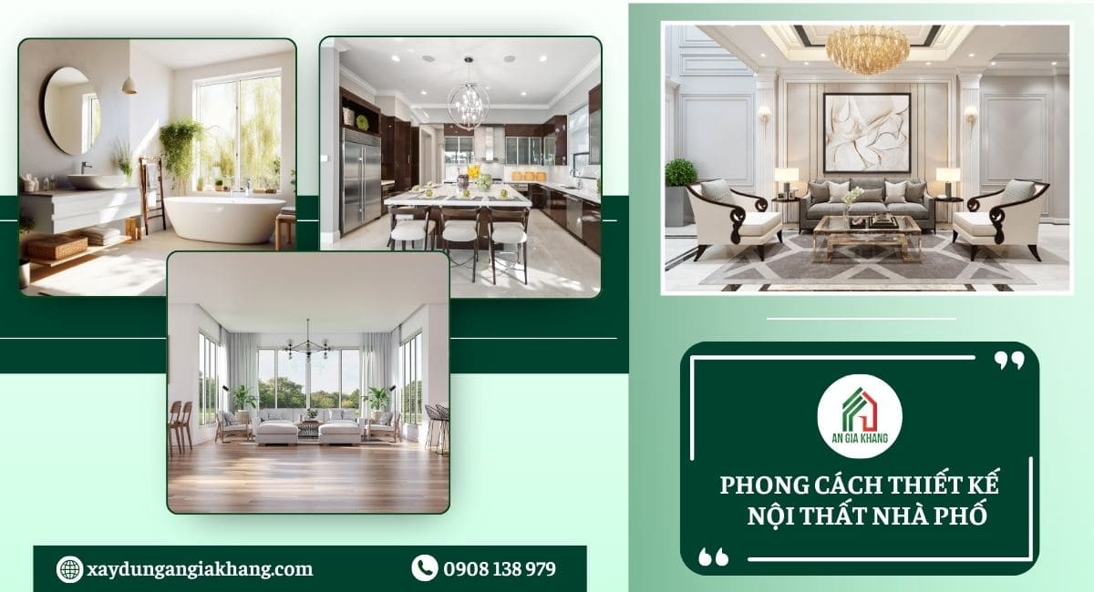 Phong cách thiết kế nội thất nhà phố