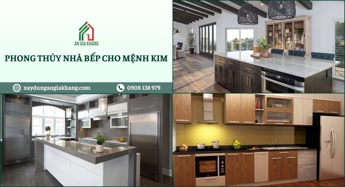 Phong thủy nhà bếp mệnh Kim 