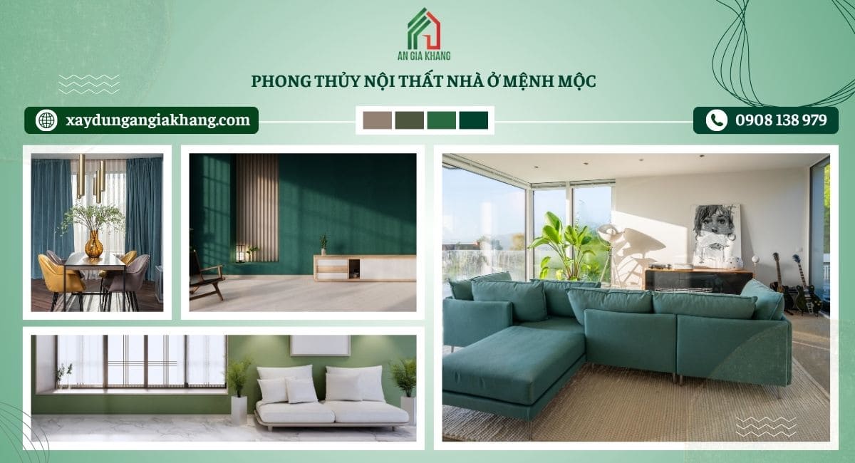 Phong thủy nội thất phù hợp cho mệnh mộc 