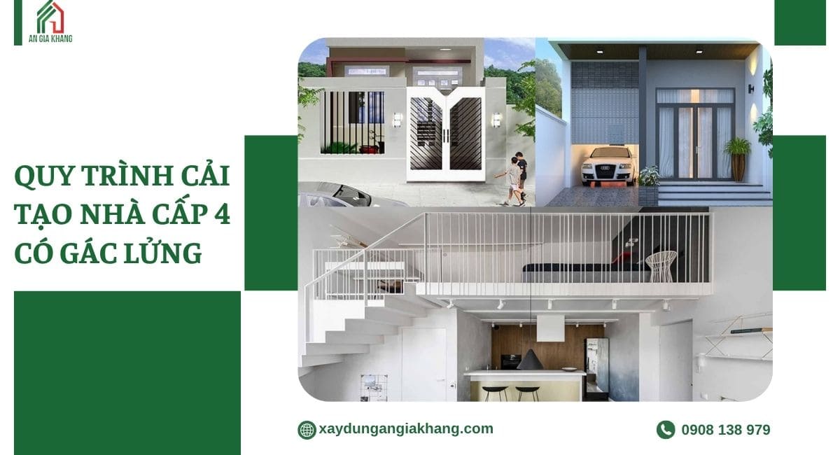 Quy trình cải tạo nhà cấp 4 có gác lửng 