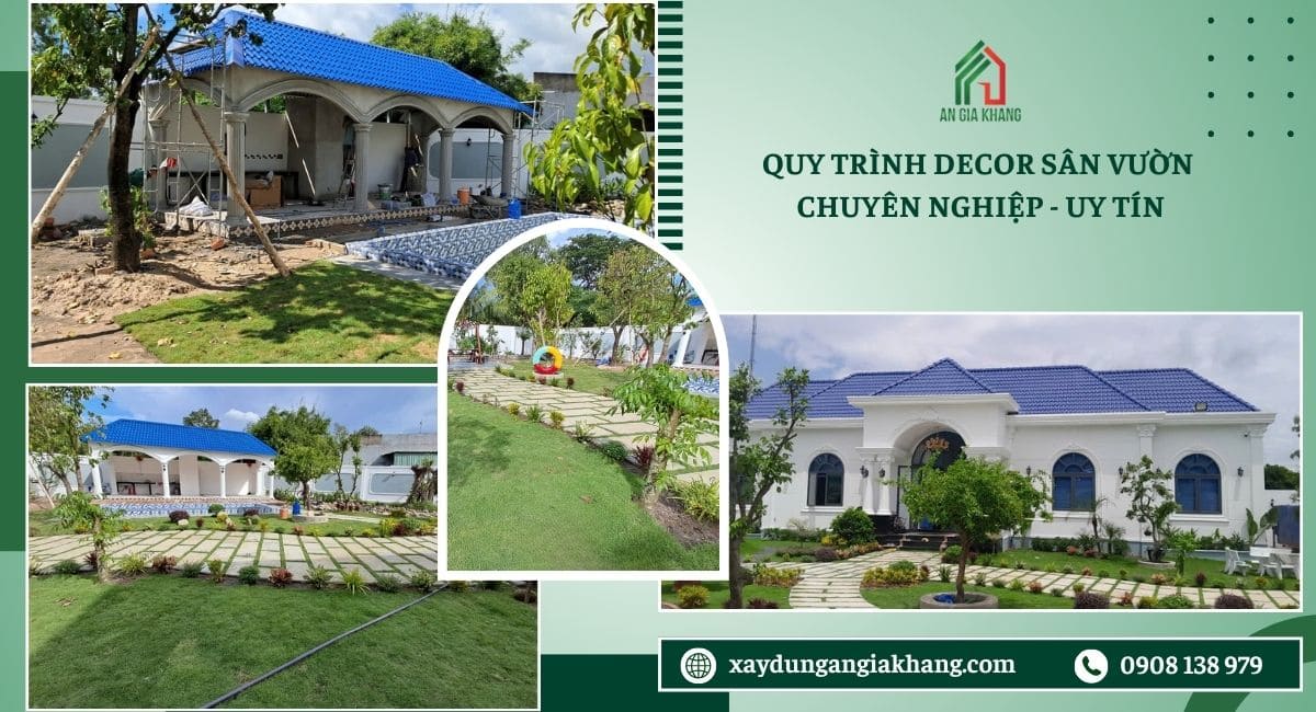 Quy trình decor sân vườn chuyên nghiệp của An Gia Khang