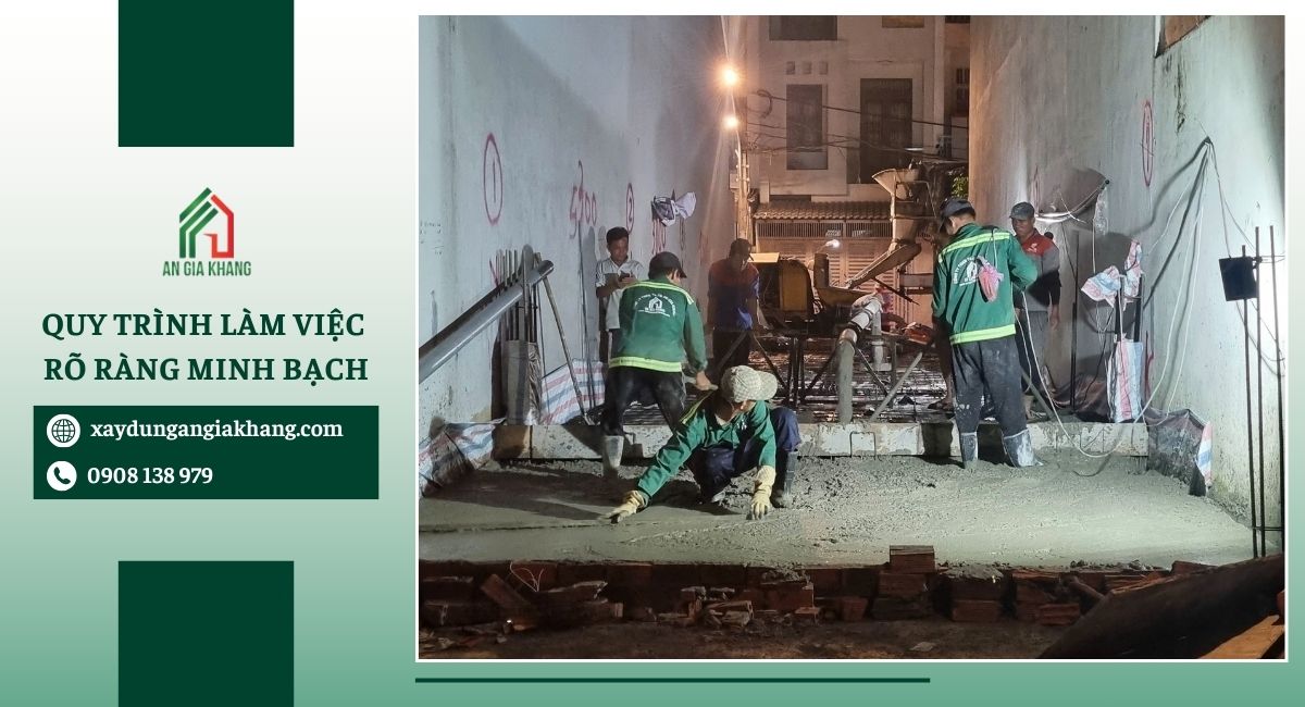 Quy trình làm việc rõ ràng minh mạch 