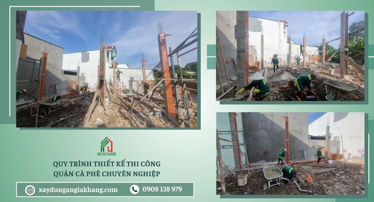 Quy trình thiết kế thi công quán cà phê