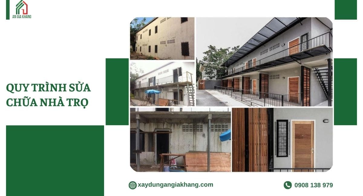 Tham khảo hình ảnh quy trình sửa chữa nhà trọ từ A-Z tại An Gia Khang