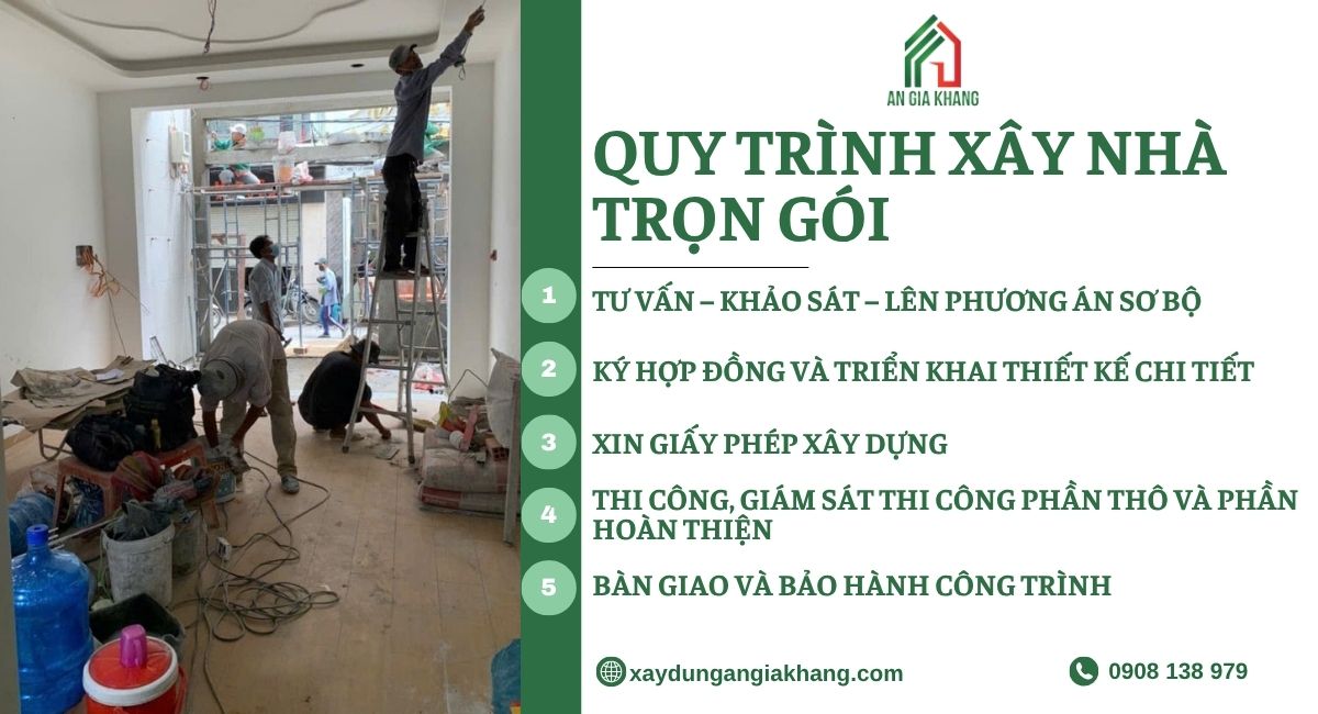 Quy trình xây nhà trọn gói tại Vũng Tàu 