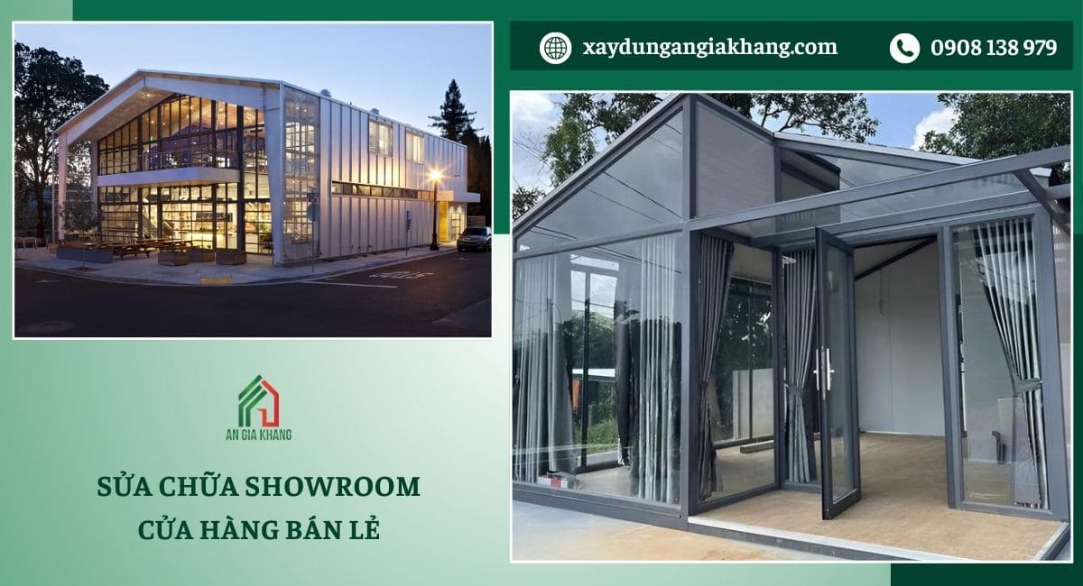 Sửa chữa showroom và cửa hàng bán lẻ