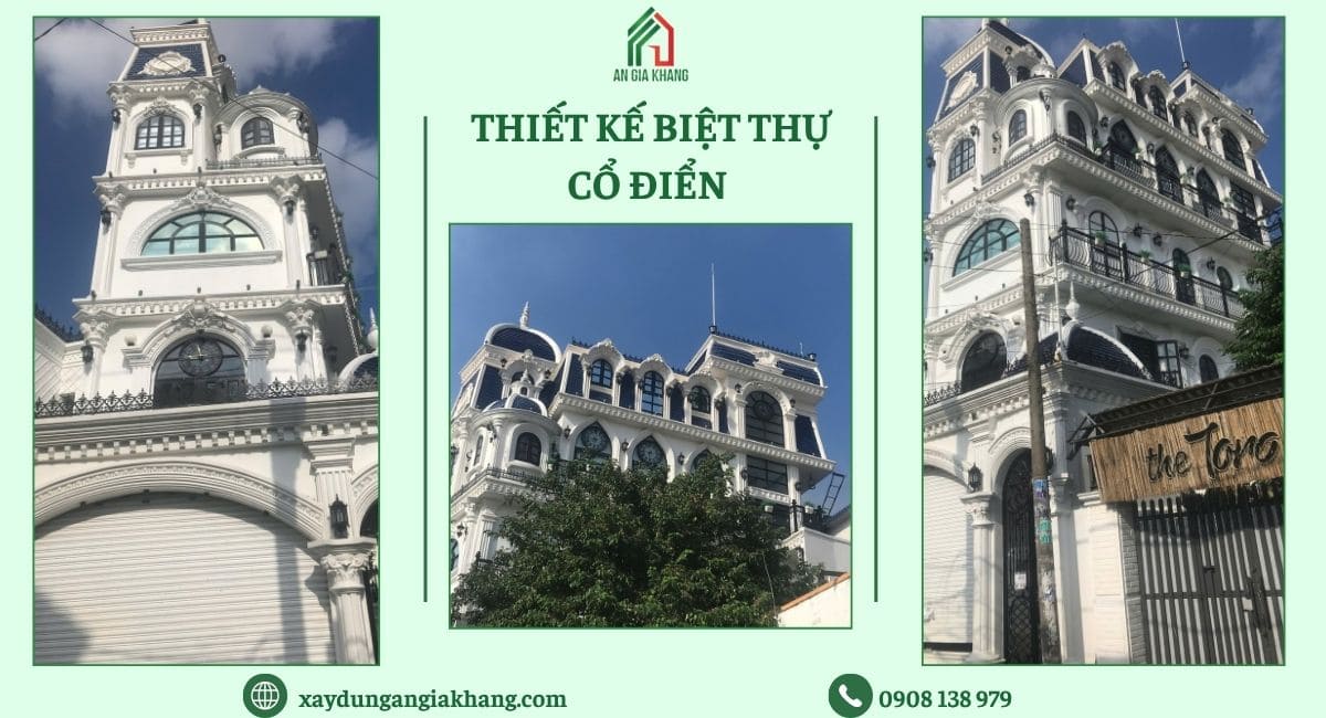 Mẫu biệt thự cổ điển tại An Gia Khang 