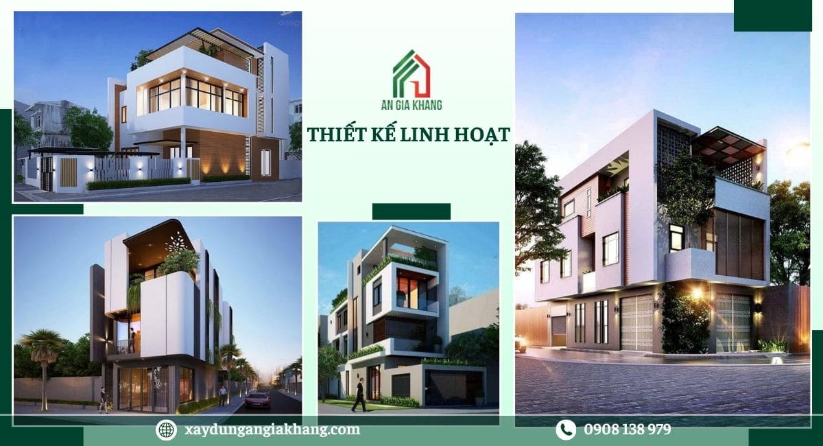 Nhà phố 2 mặt tiền có thiết kế linh hoạt