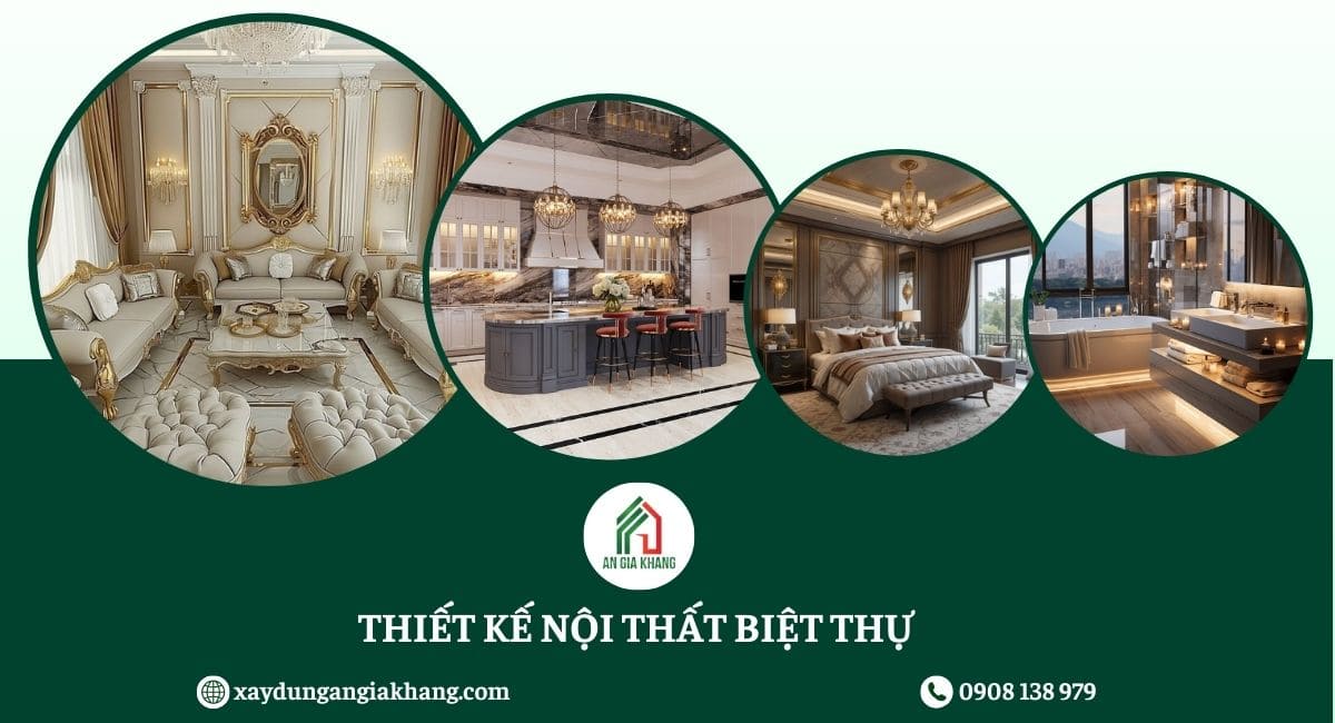 Thiết kế nội thất biệt thự an gia khang 