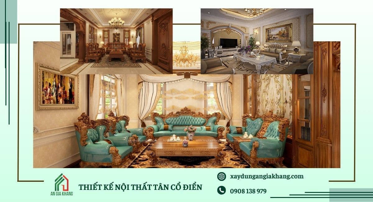 Thiết kế nội thất tân cổ điển sang trọng 