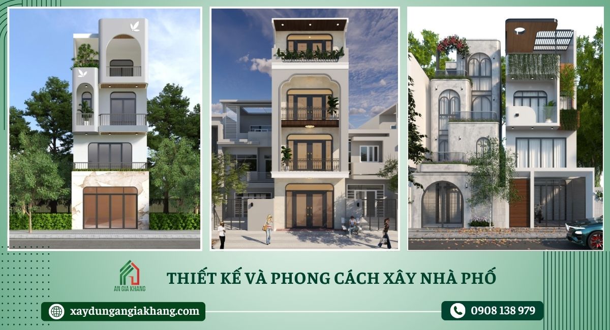 Thiết kế và phong cách xây nhà phố