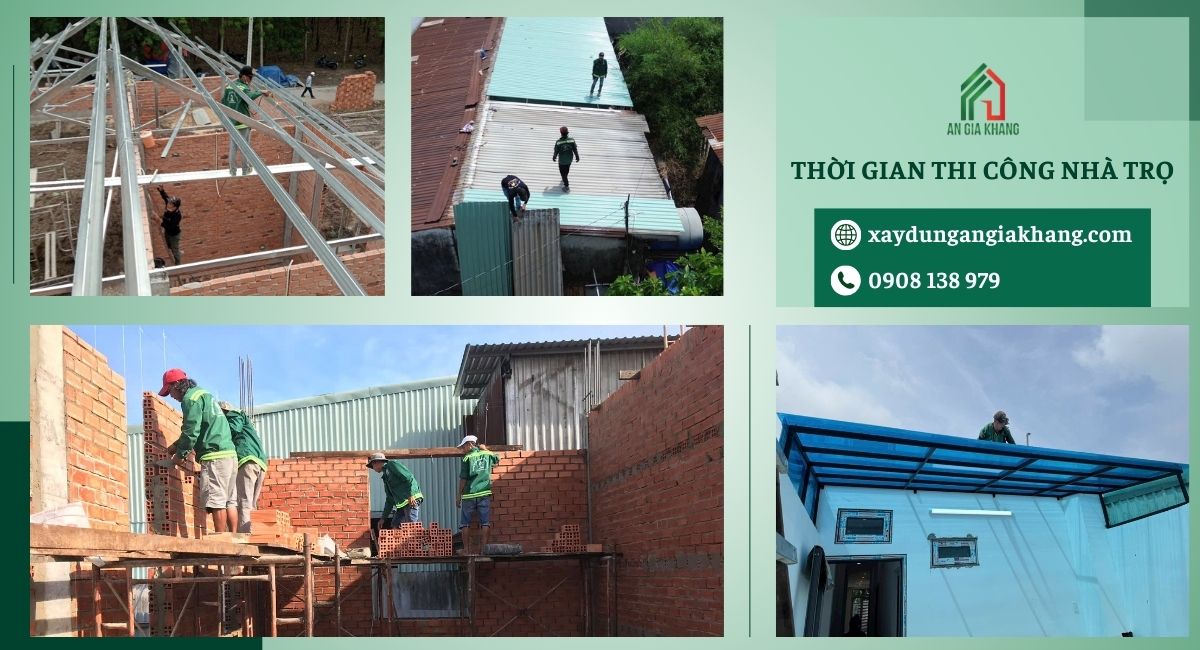 Thời gian thi công nhà trọ