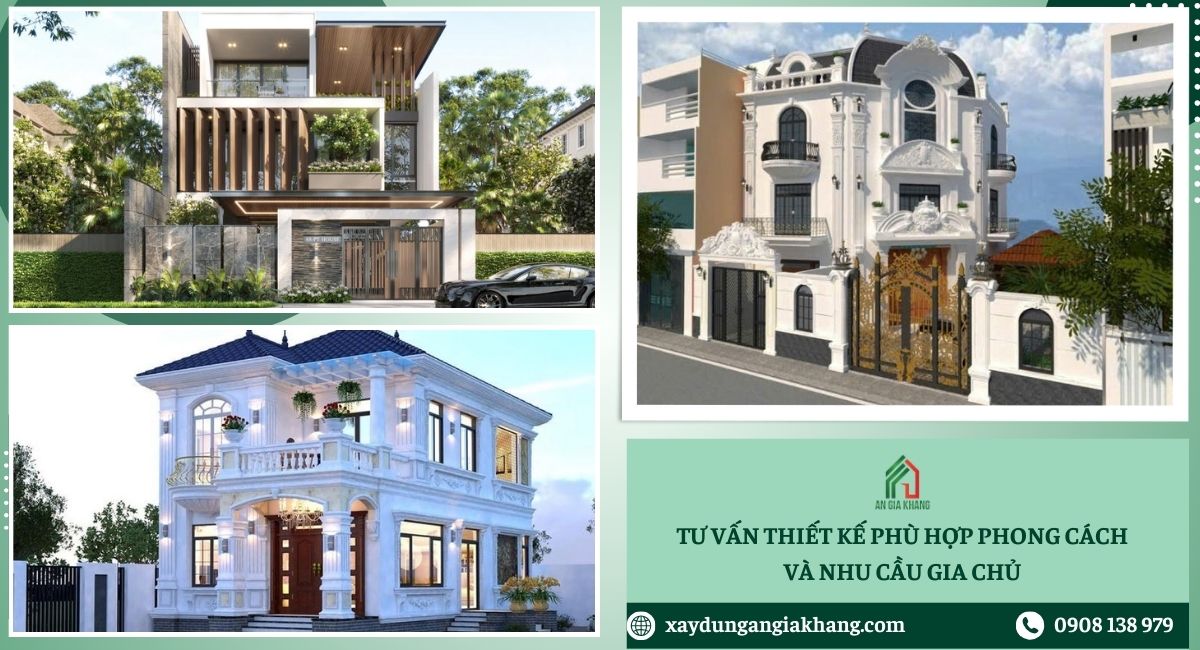 Tư vấn thiết kế phù hợp phong cách và nhu cầu gia chủ 