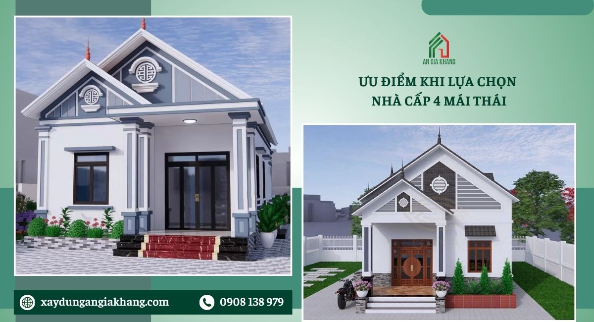 Ưu điểm khi lựa chọn nhà cấp 4 mái Thái