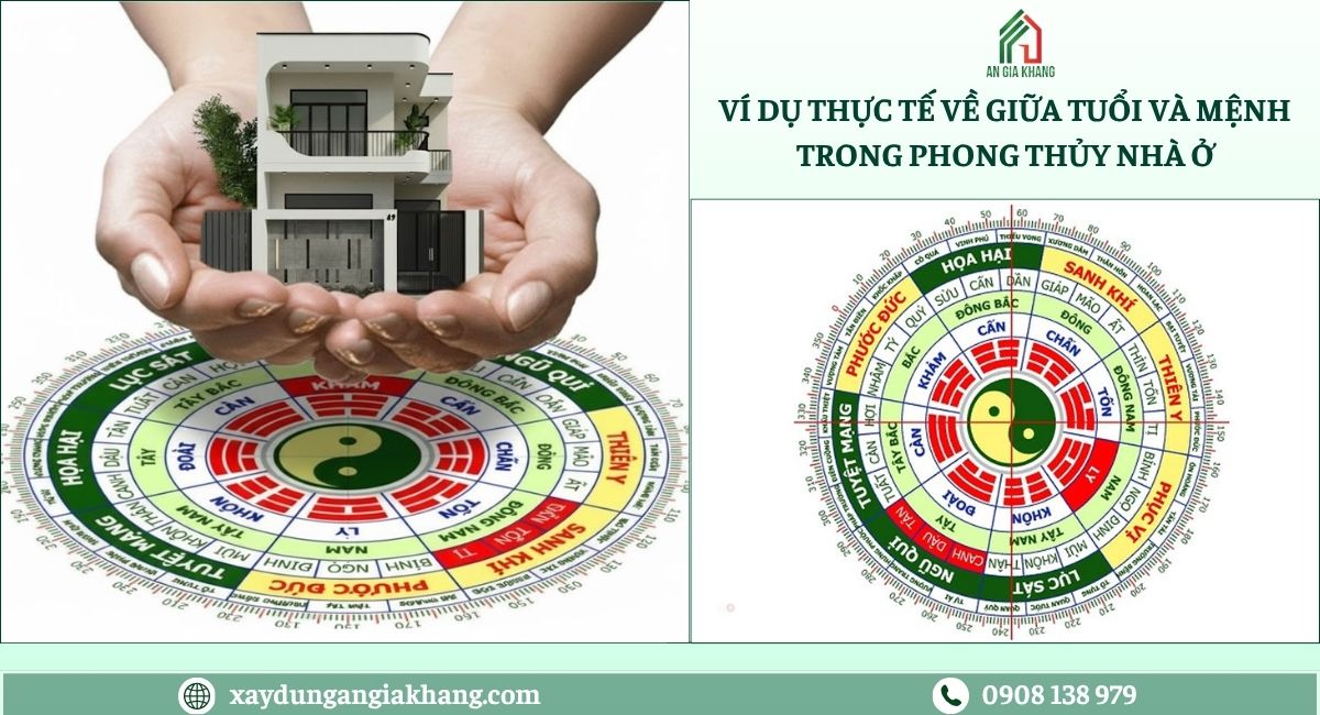 Ví dụ thực tế giữa tuổi và mệnh trong phong thủy
