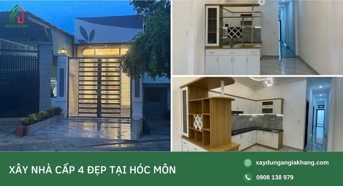Xây nhà cấp 4 đẹp tại Hóc Môn
