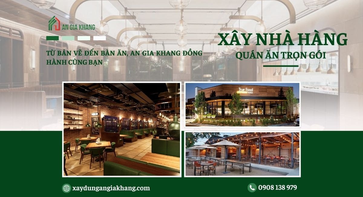 Xây nhà hàng quán ăn trọn gói