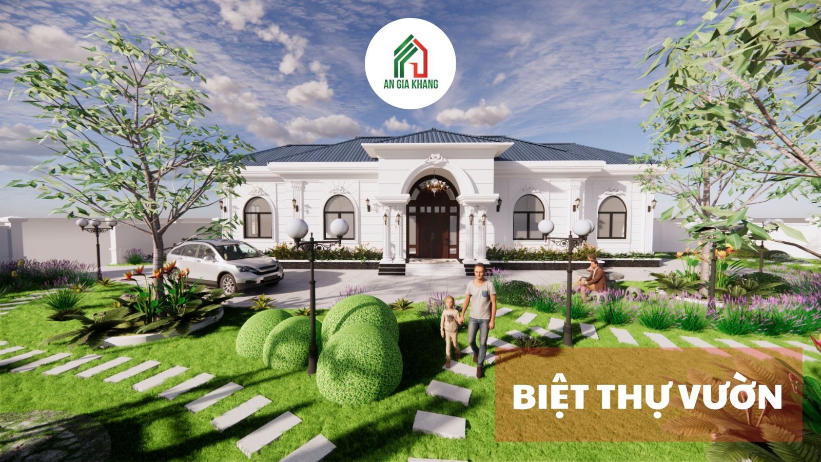 Biệt thự vườn thiết kế 3D