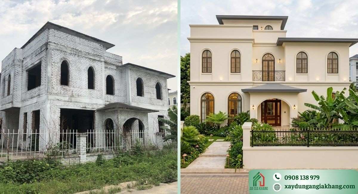 Kinh nghiệm cải tạo biệt thự cũ hạn chế phát sinh