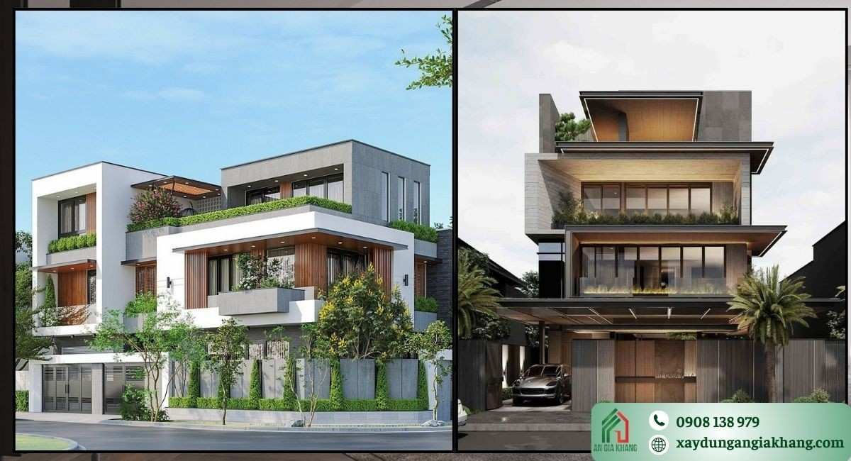 Biệt thự hiện đại sau cải tạo