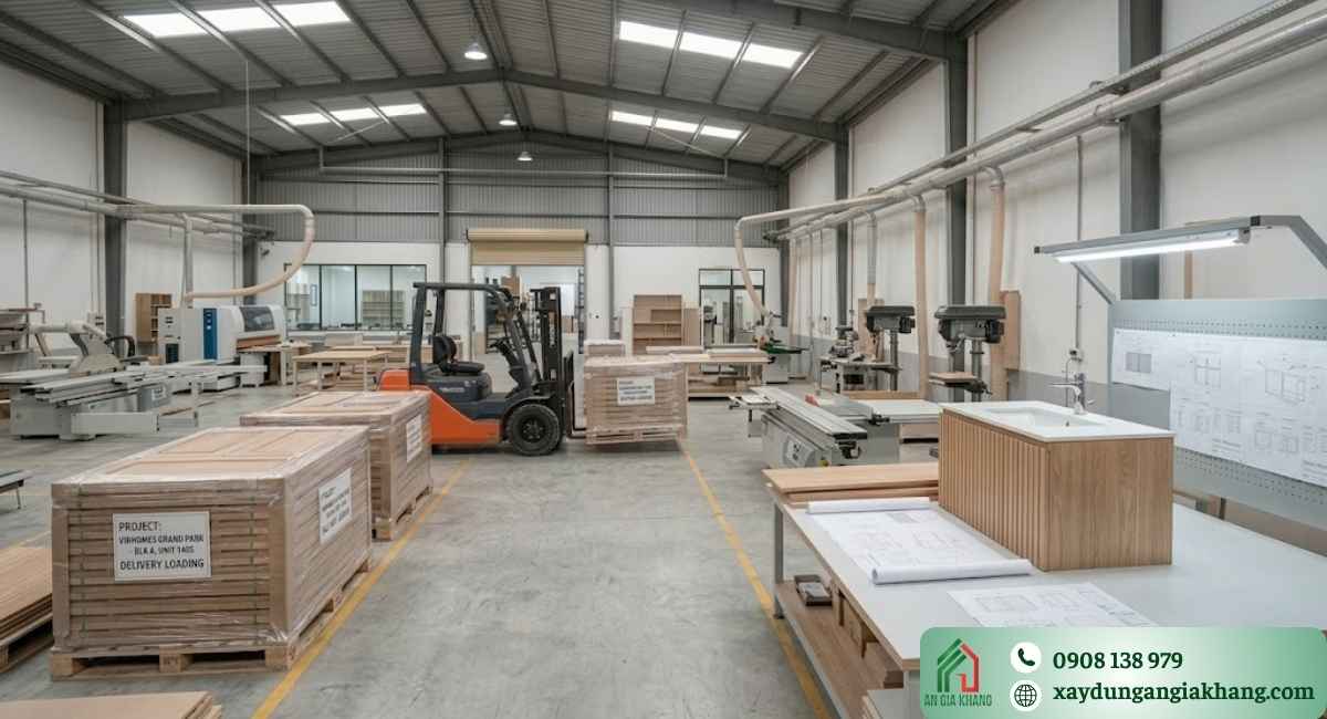 Kiểm soát chất lượng sản phẩm nội thất tại xưởng