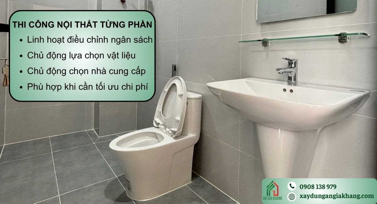 Nên chọn thi công nội thất trọn gói hay từng phần?
