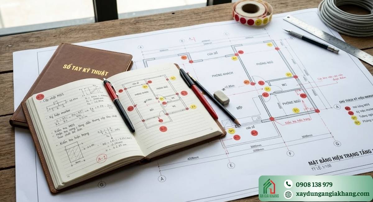 quy trình giám sát thi công nội thất