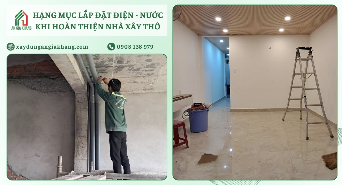 Các hạng mục hoàn thiện nhà phổ biến hiện nay