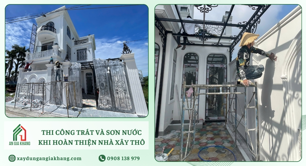 Hạng mục hoàn thiện phần trát và sơn tường