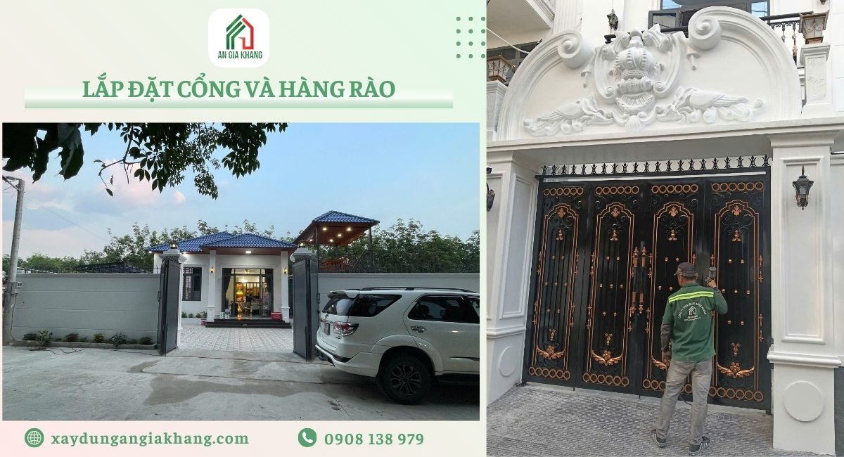 Lắp đặt cổng và hàng rào