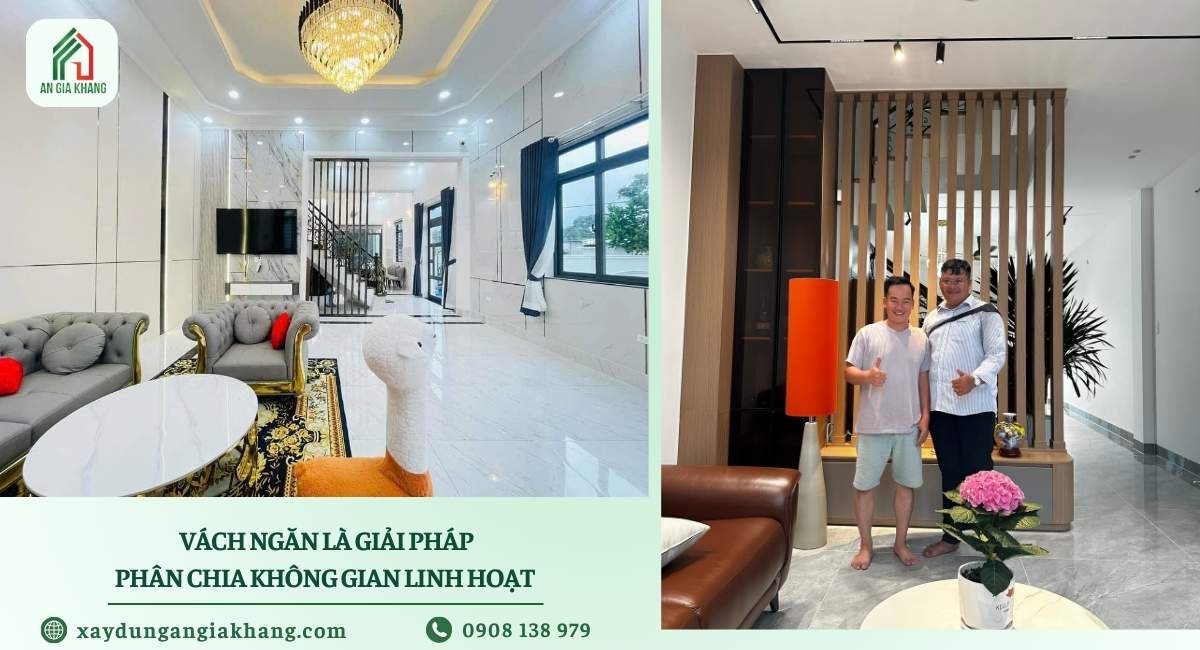 Vách ngăn là giải pháP phân chia không gian linh hoạt