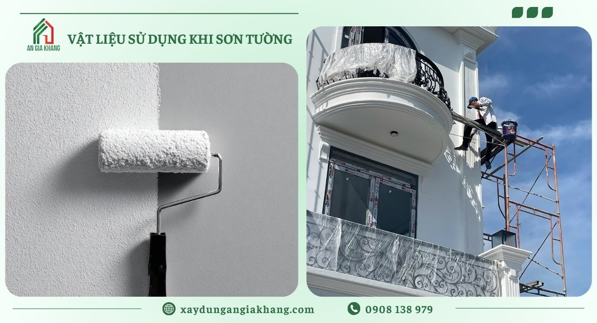 Vật liệu sử dụng khi trát và sơn tường